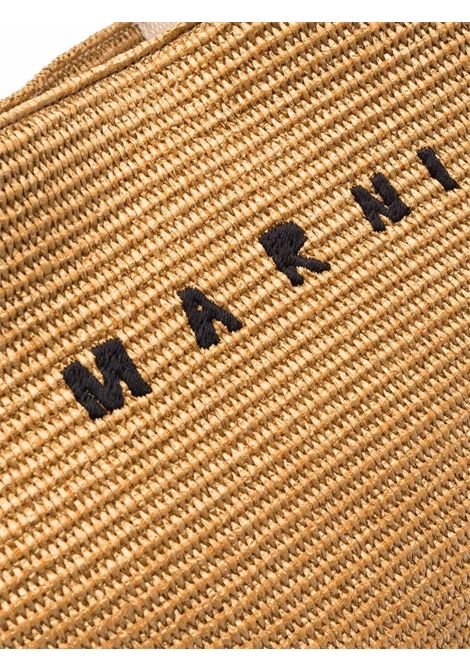 rafia tote bag woman brown MARNI | SHMQ0034U1 P3860Z0R42